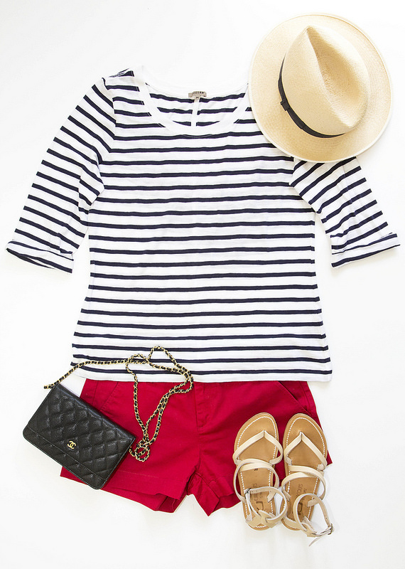 stripes-redshorts