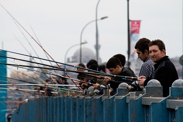 galata bridge - fishing1
