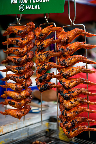 barbecued chicken wings