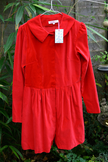red dress